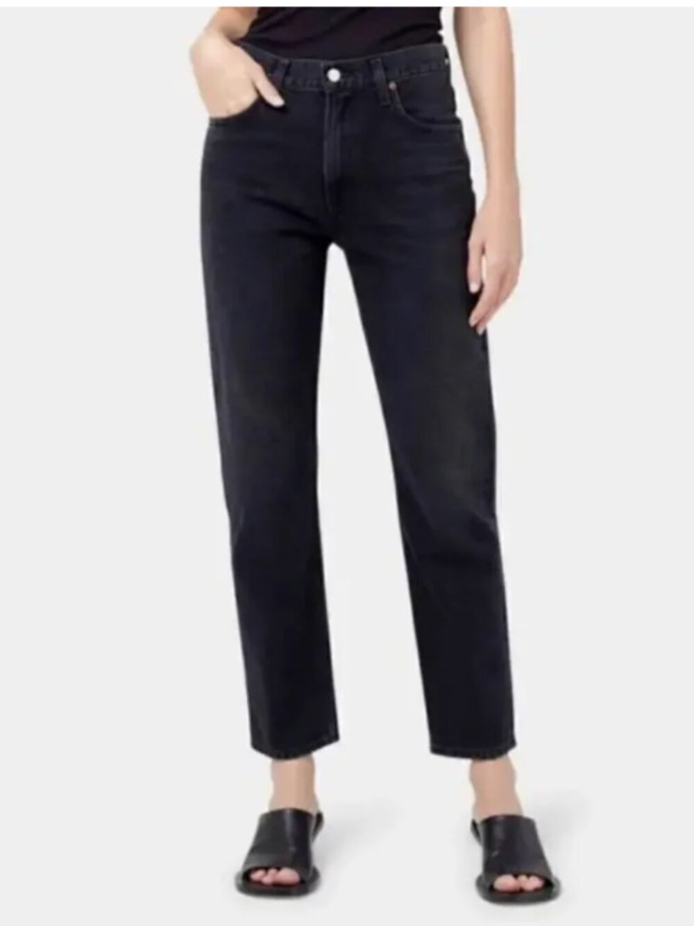 Elizabeth and James High Rise Vintage Straight Black Women’s 16P/33 Jeans